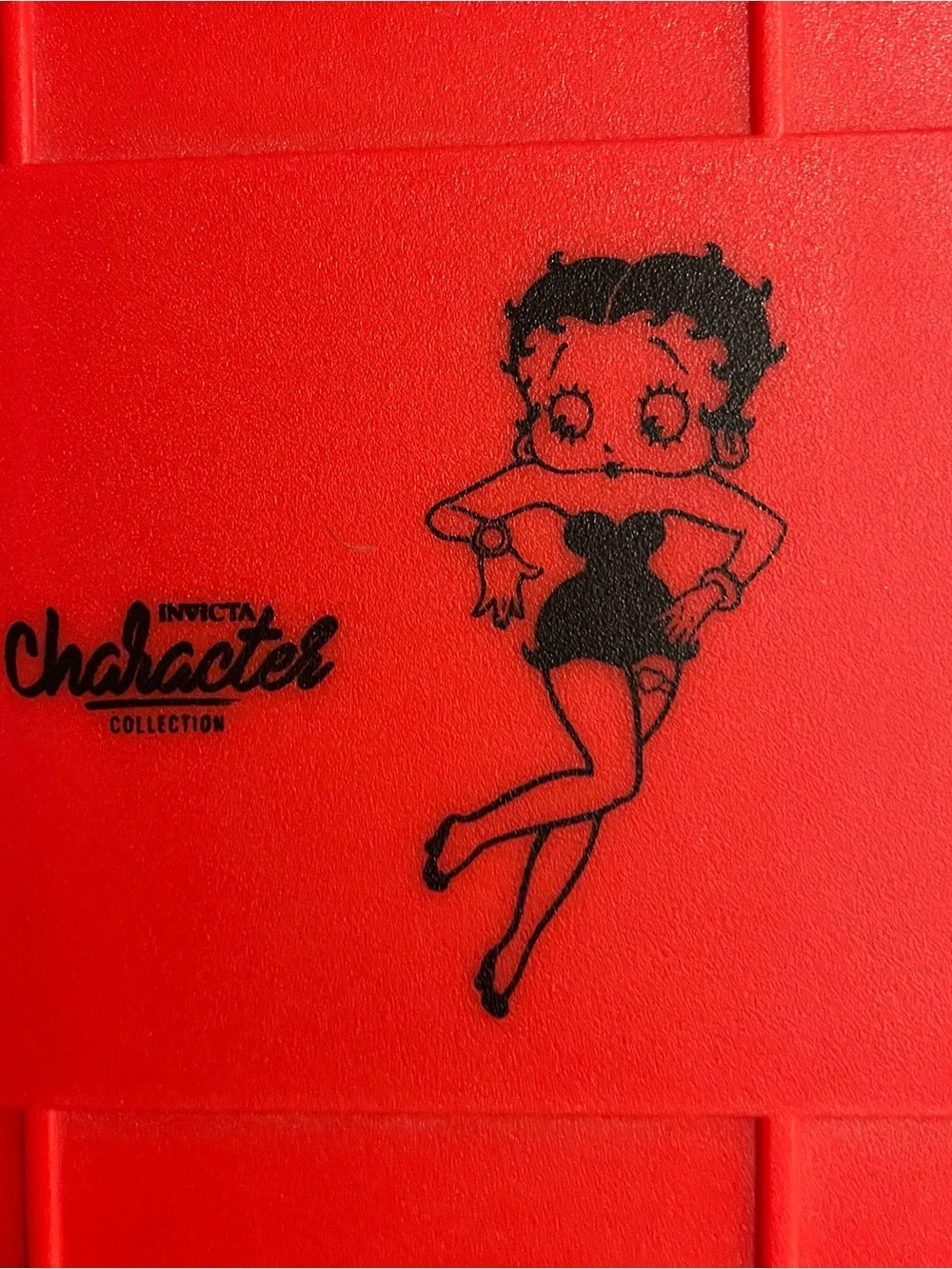 Invicta Impact Hard Red Betty Boop Dive Storage Collector Case See Notes